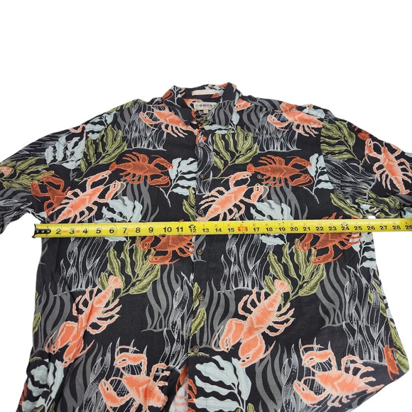 Tropical Hawaiian Lobster Print Men's Shirt XXL - Picture 11 of 11